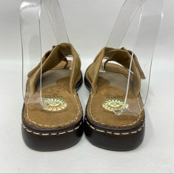 Earth Shoes Larch Brown Suede Toe Loop Slide On Sandals, Women’s Size US 6. - Picture 8 of 12